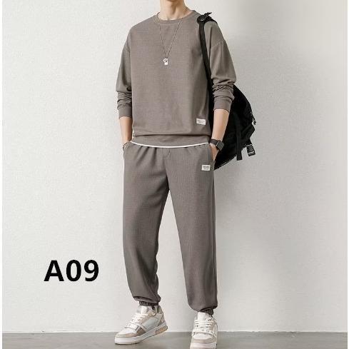 スウェット セットアップ メンズ 長袖 上下セット 秋 カジュアル ジャージ スエットパンツ 運動服 部屋着 ルームウェア スポーツ 秋服 英字 | ブランド登録なし | 03