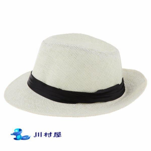 麦わらハット パナマ帽 男性女性 麦わら帽子 折りたたみ パナマ帽子 春夏 帽子 中折れ ハット 全4色 | ブランド登録なし | 09