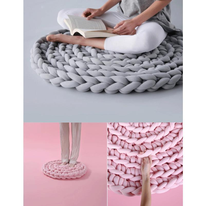 チャンキーニット 幅3CM 毛糸 DIY 手織り極太毛糸 チャンキーニット ヤーン ニットヤーン ウール ブランケット毛糸 手芸 編み物 太い 極太 | ブランド登録なし | 17