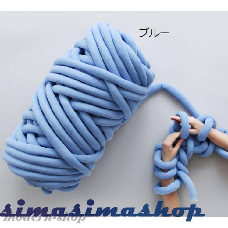 チャンキーニット 幅3CM 毛糸 DIY 手織り極太毛糸 チャンキーニット ヤーン ニットヤーン ウール ブランケット毛糸 手芸 編み物 太い 極太 | ブランド登録なし | 06