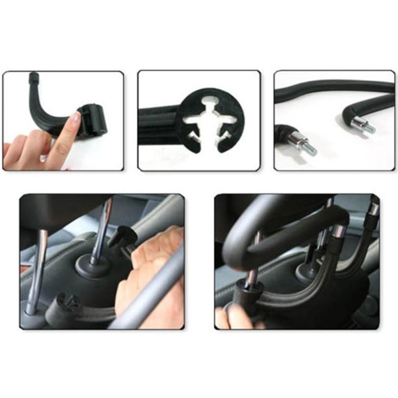 ヘッドレストハンガー 車用ハンガー 車載ハンガー 簡単装着 上着掛け ジャケット掛け スーツ掛け 車内 便利 カー用品 車用品 カーアクセサリー | ブランド登録なし | 04