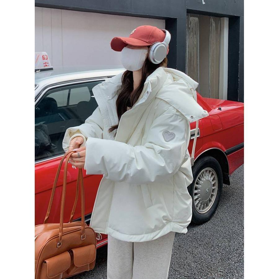 中綿ジャケット レディース 厚手 フード付き ショート丈 アウターア ダウン綿ジャケットコート 韓国 秋冬 防寒 暖かい |  | 03