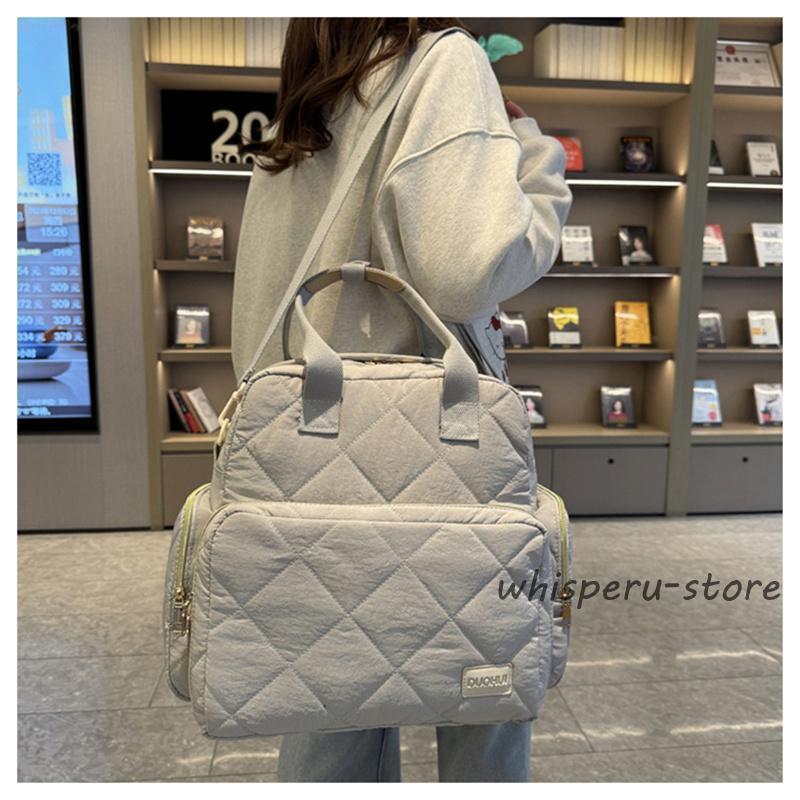 リュック ショルダーバッグ トートバッグ 3WAY マザーズバッグ レディースバッグ キルティング 斜めがけ 肩掛け 収納力抜群 旅行 シンプル | ブランド登録なし | 20