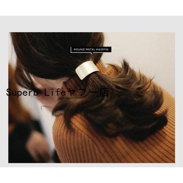 バレッタ ヘアクリップ ヘアアクセサリー レディース 髪飾り 髪留め メタル シンプル まとめ髪 ヘアアレンジ おしゃれ カジュアル ゴールド | ブランド登録なし | 03