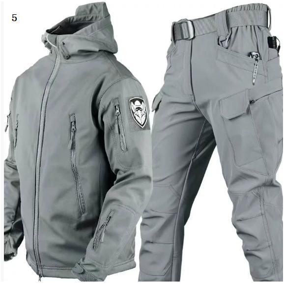マウンテンジャケット メンズ 厚手 登山服 スキーウェア マウンテンパーカー 上下セット アウトドアウェア ズボン 防水 ハイキングジャケット 防寒着 | ブランド登録なし | 10
