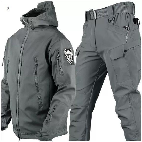 マウンテンジャケット メンズ 厚手 登山服 スキーウェア マウンテンパーカー 上下セット アウトドアウェア ズボン 防水 ハイキングジャケット 防寒着 | ブランド登録なし | 07