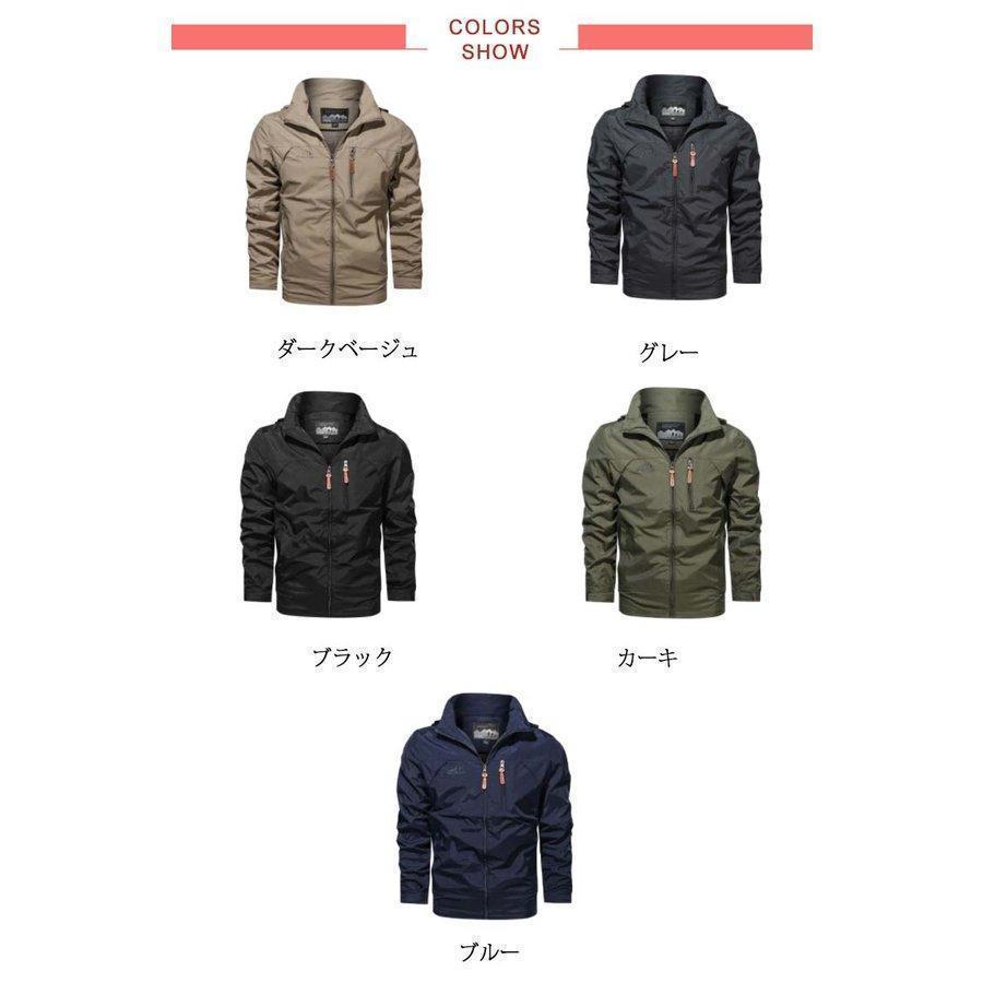 ジャケット メンズ バイクウェア バイクジャケット 夏 薄手 メッシュ 春秋 防風 撥水 ジャケット フード付 | ブランド登録なし | 06