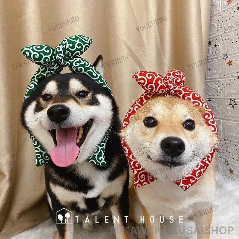 和風 和柄 ペット首輪 唐草模様 首輪 犬用 ネコ用 ネコ アクセサリー 柴犬 かわいい おしゃれ スカーフ 記念撮影 散歩 お出かけ ギフト | ブランド登録なし | 05