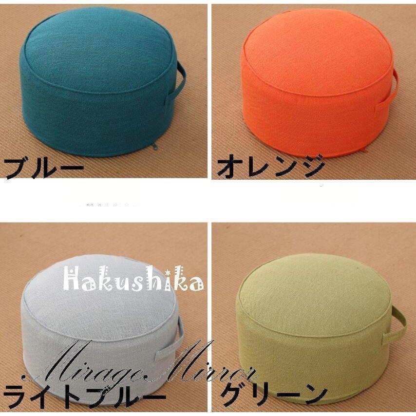 高反発 クッション フロアクッション 座布団 スツール 円形クッション おしゃれ シンプル 丸座布団 床 低い椅子 分厚い 座椅子 腰痛対策 | ブランド登録なし | 11