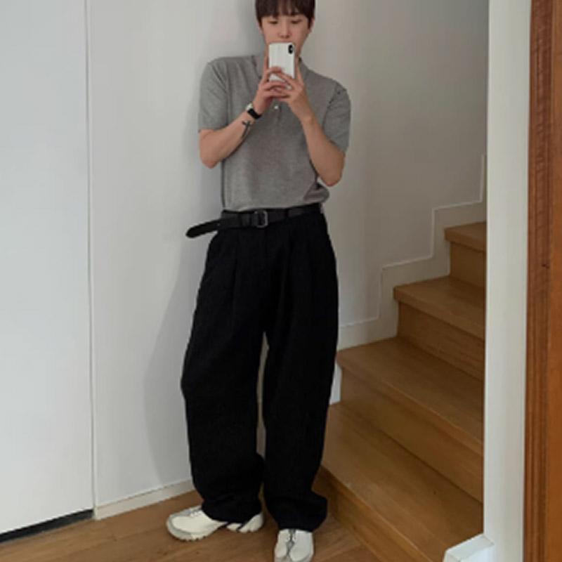 メンズ リネンパンツ ワイドパンツ 綿麻 ストレート ゆったり カジュアル スポーツ ビジネス ロングパンツ ストリート 涼しい イージーパンツ 夏 | ブランド登録なし | 15