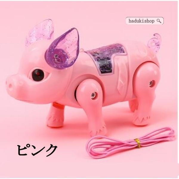 動くおもちゃ 動くぬいぐるみ 豚 おもちゃ いっしょにお散歩 ピンク 動く豚のぬいぐるみ 電池で動くおもちゃ 女の子 男の子 プレ | ブランド登録なし | 11