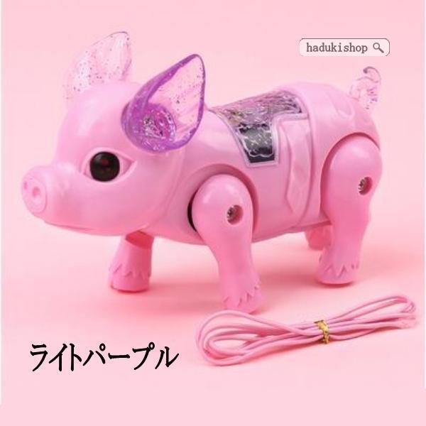 動くおもちゃ 動くぬいぐるみ 豚 おもちゃ いっしょにお散歩 ピンク 動く豚のぬいぐるみ 電池で動くおもちゃ 女の子 男の子 プレ | ブランド登録なし | 12