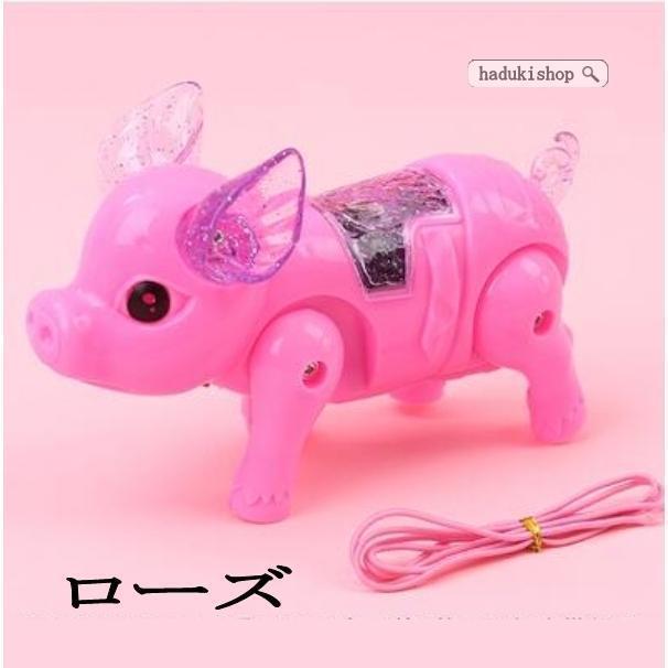 動くおもちゃ 動くぬいぐるみ 豚 おもちゃ いっしょにお散歩 ピンク 動く豚のぬいぐるみ 電池で動くおもちゃ 女の子 男の子 プレ | ブランド登録なし | 14