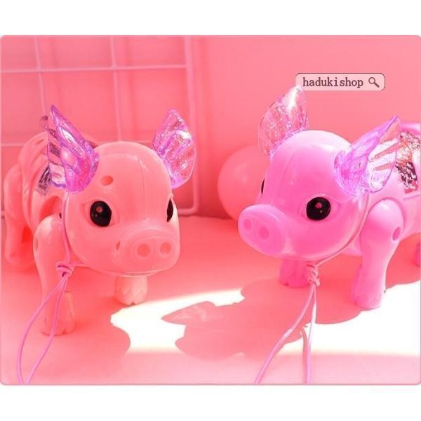 動くおもちゃ 動くぬいぐるみ 豚 おもちゃ いっしょにお散歩 ピンク 動く豚のぬいぐるみ 電池で動くおもちゃ 女の子 男の子 プレ | ブランド登録なし | 08