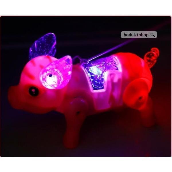 動くおもちゃ 動くぬいぐるみ 豚 おもちゃ いっしょにお散歩 ピンク 動く豚のぬいぐるみ 電池で動くおもちゃ 女の子 男の子 プレ | ブランド登録なし | 09