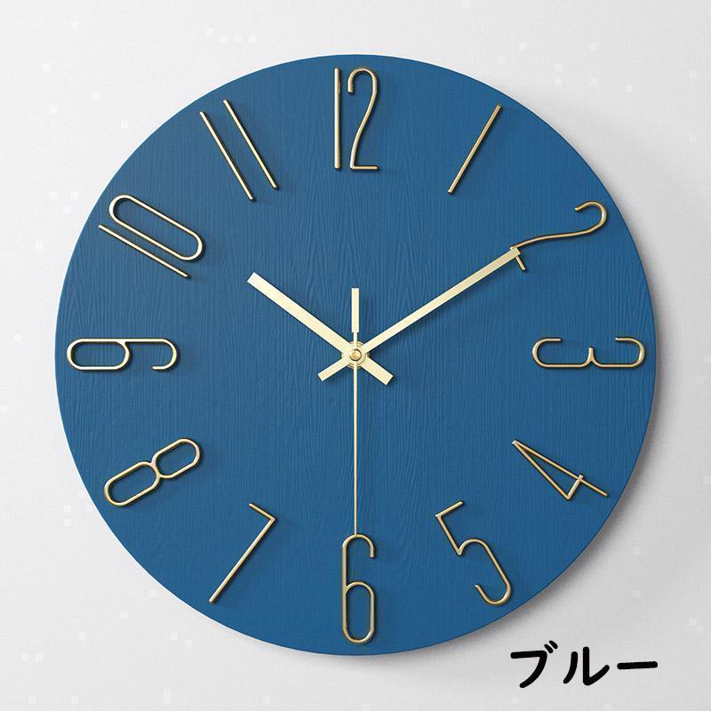 壁掛け時計 おしゃれ クロック デザイン 新生活応援 30cmシンプル 静音 無音 音がしない インテリア ギフト 電池 | ブランド登録なし | 05