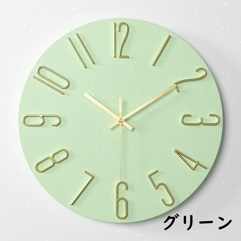 壁掛け時計 おしゃれ クロック デザイン 新生活応援 30cmシンプル 静音 無音 音がしない インテリア ギフト 電池 | ブランド登録なし | 08