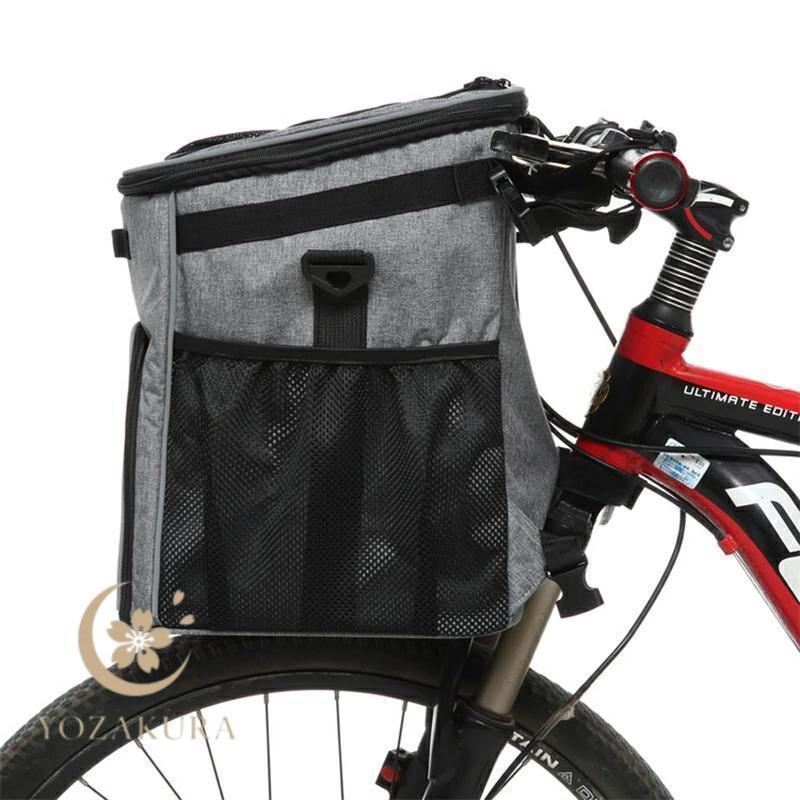ペットバッグ 自転車 犬乗せバッグ キャリーバッグ 自転車対応 病院 通院 旅行 散歩 お出かけ 犬 猫 小型犬 手提げ 自転車用 ペットキャリー | ブランド登録なし