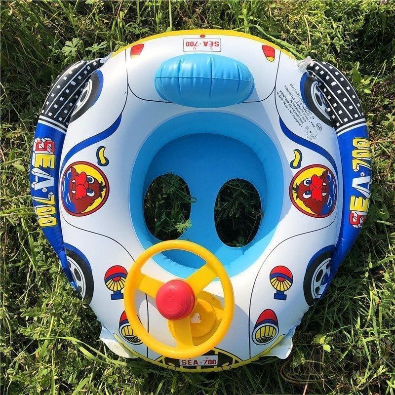 フロート 足入れ ハンドル付き 背もたれ 赤ちゃん 暑さ対策 浮き輪 浮き具 水遊び プール お風呂 車型 幼児 海 ベビー | ブランド登録なし | 10