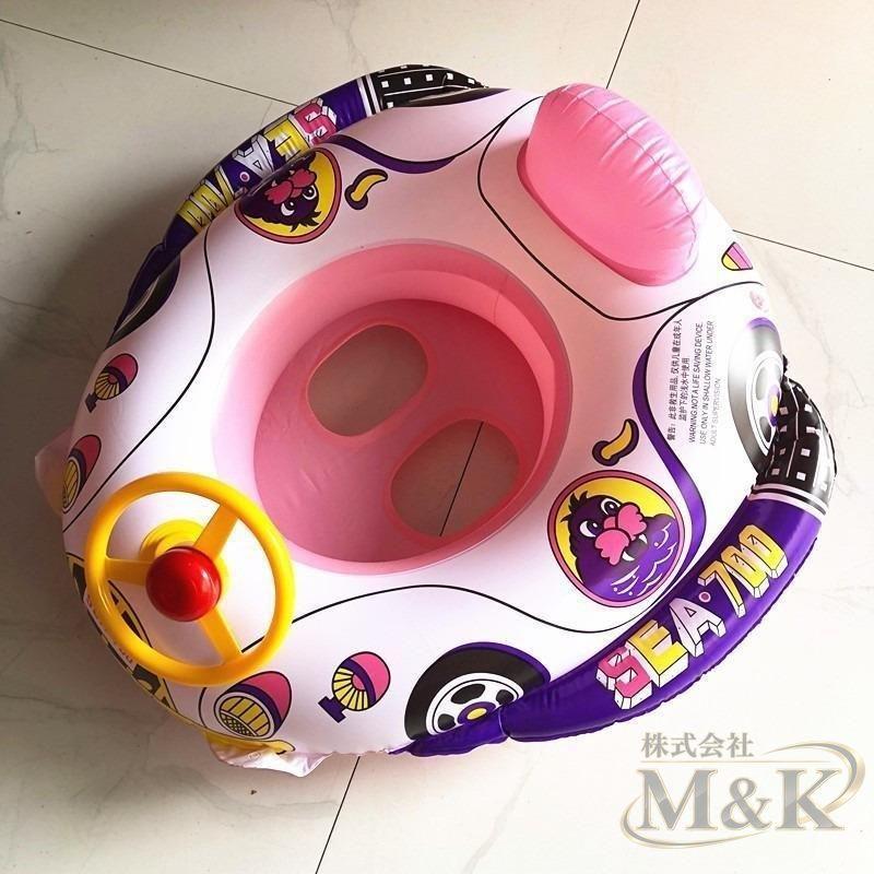フロート 足入れ ハンドル付き 背もたれ 赤ちゃん 暑さ対策 浮き輪 浮き具 水遊び プール お風呂 車型 幼児 海 ベビー | ブランド登録なし | 03