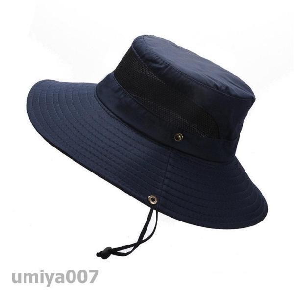 帽子 メンズ 大きいサイズ サファリハット 登山 ツバ広 UVカット 釣り メッシュ 日よけ 紫外線対策 キャンプ アウトドア | ブランド登録なし | 01