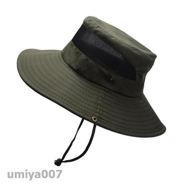 帽子 メンズ 大きいサイズ サファリハット 登山 ツバ広 UVカット 釣り メッシュ 日よけ 紫外線対策 キャンプ アウトドア | ブランド登録なし | 04