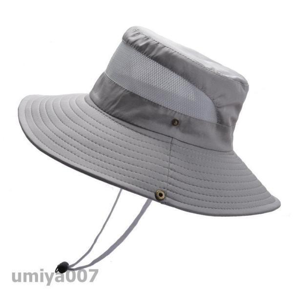 帽子 メンズ 大きいサイズ サファリハット 登山 ツバ広 UVカット 釣り メッシュ 日よけ 紫外線対策 キャンプ アウトドア | ブランド登録なし | 06