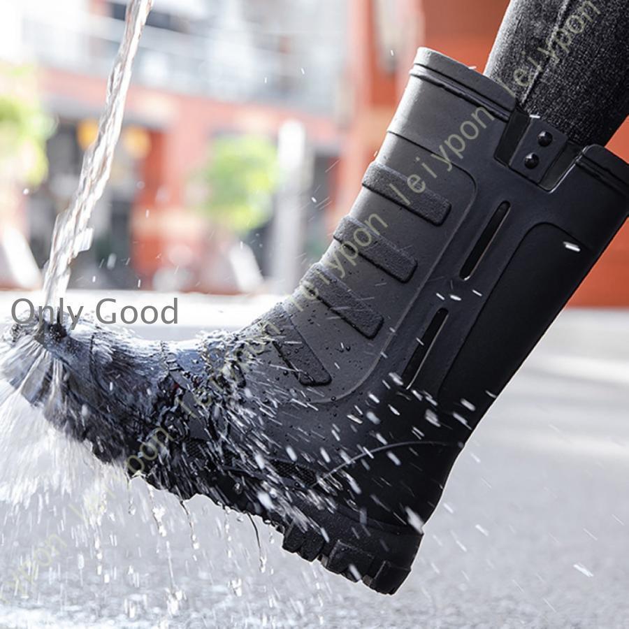 おしゃれ レインブーツ メンズ 雨靴 レイングッズ レインシューズ 長靴 ロング丈 オシャレ 男性用 完全防水 梅雨対策 軽量 防水 滑らない 耐摩耗 | ブランド登録なし | 19