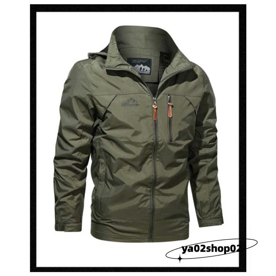 ジャケット メンズ バイクウェア バイクジャケット 夏 薄手 メッシュ 春秋 防風 撥水 ジャケット フード付き ミリタリージ | ブランド登録なし | 16