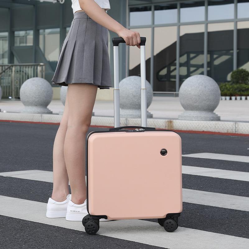 スーツケース 二泊三日 18 機内持ち込み 軽量 小型 おしゃれ 短途旅行 出張 キャリーケース キャリーバッグ 旅行 軽量 小型 韓国風 | ブランド登録なし | 26