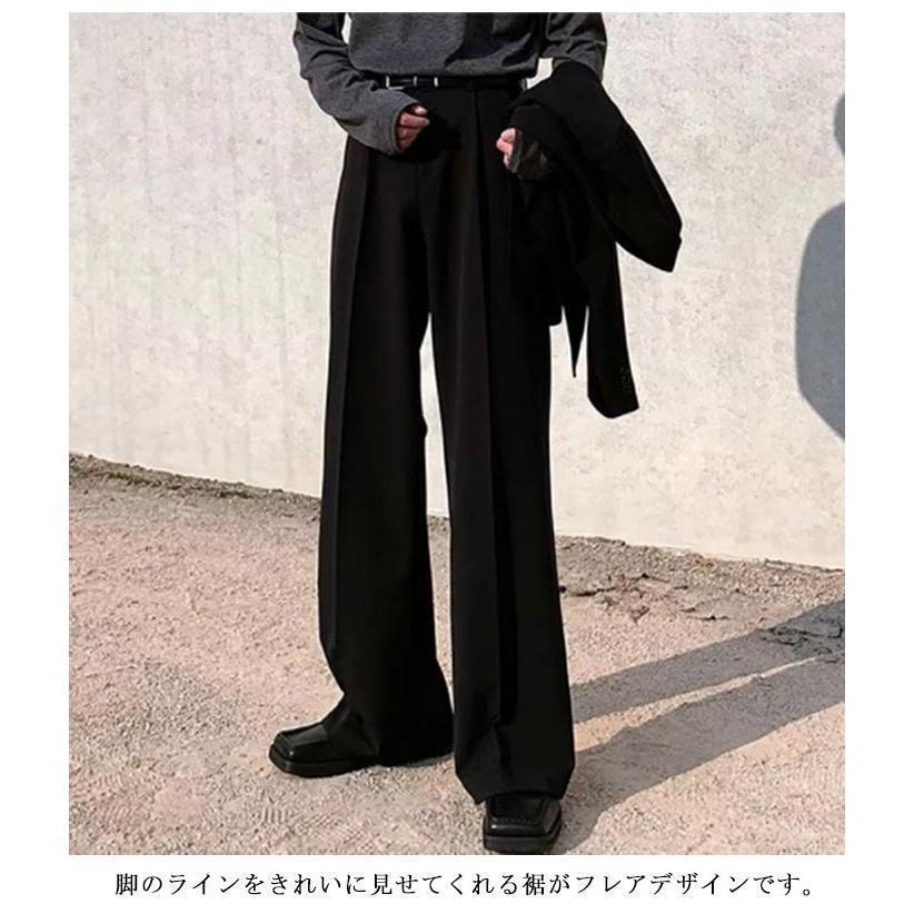 フレアパンツ メンズ スラックス フレアスラックス 春 夏 秋 フレア パンツ ベルボトムパンツ シンプル カジュアル おしゃれ 大きいサイズ 着〓せ | ブランド登録なし | 07
