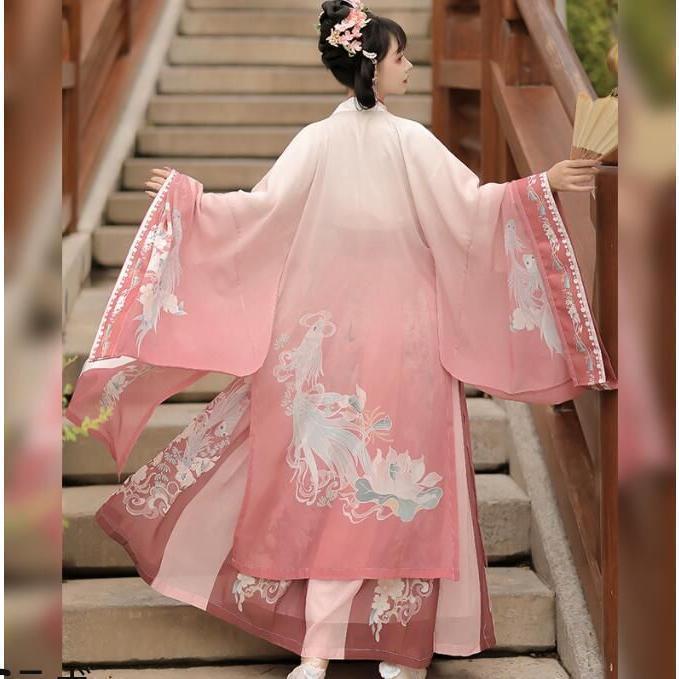 レディース 中国伝統古典美女漢服唐装 3点セットアップ 中華コスプレ衣装 ワンピース 羽織 イベント演出衣装 宮廷古代ダンス衣装 着回しやすい 体型カバー | ブランド登録なし | 04