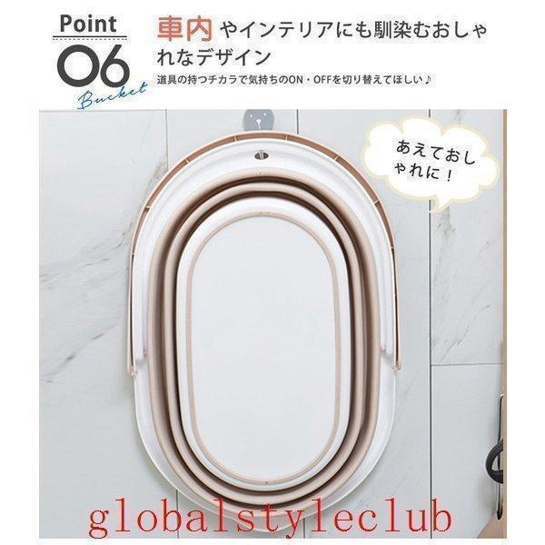 超折り畳みバケツシリコン製大容量パステルカラーおしゃれ折りたたみバスケットソフトバケツ洗濯かご浸け置きランドリーバスケット釣りバケツ | ブランド登録なし | 10