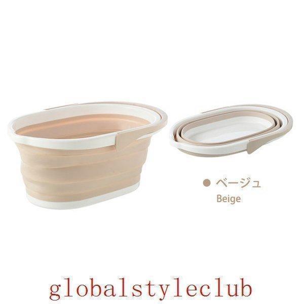 超折り畳みバケツシリコン製大容量パステルカラーおしゃれ折りたたみバスケットソフトバケツ洗濯かご浸け置きランドリーバスケット釣りバケツ | ブランド登録なし | 17
