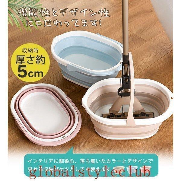 超折り畳みバケツシリコン製大容量パステルカラーおしゃれ折りたたみバスケットソフトバケツ洗濯かご浸け置きランドリーバスケット釣りバケツ | ブランド登録なし | 02