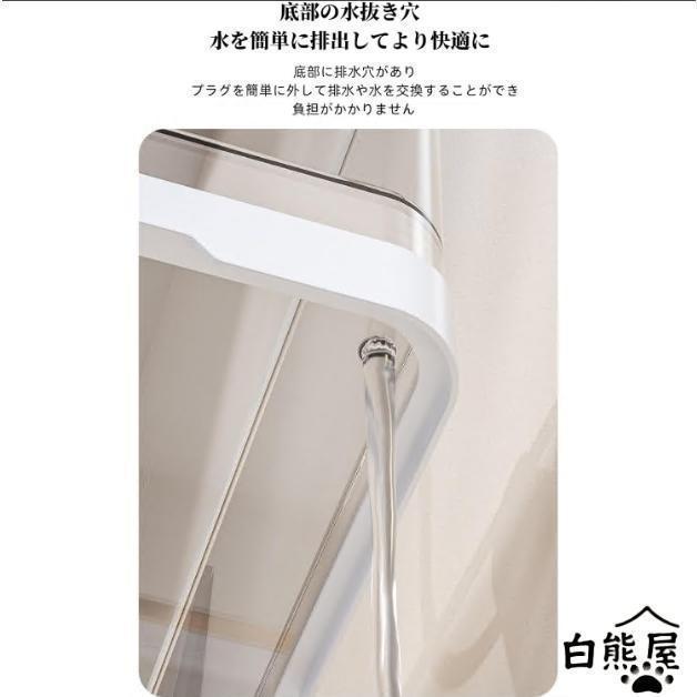 亀の飼育ケース 亀 水槽 大きい カメ用水槽 初心者セット 蓋付き 収納機能 水交換簡単 餌やりが便利 透明 軽量 両生飼育箱 亀ケージ 脱出防止 | ブランド登録なし | 08
