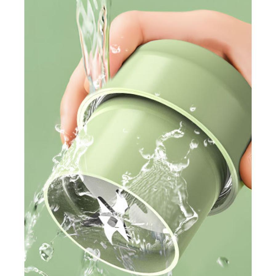ジューサーミキサー コンパクト ジューサー 小型 300ml ブレンダーボトル ハンドジューサー 氷も砕ける 自動 ボトルミキサー シェイカー | ブランド登録なし | 03