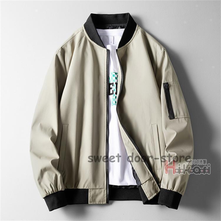 メンズ MA-1 ジャケット ミリタリージャケット フライトジャケット ブルゾン ジャンパー 薄手 秋服 | ブランド登録なし | 12