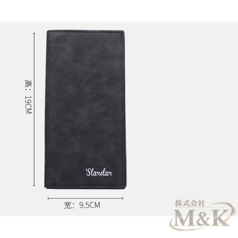 長財布 メンズ ロングウォレット 二つ折り シンプル お札入れ おしゃれ 超薄型 カード ギフト 父の日 薄い 財布 軽量 学生 | ブランド登録なし | 06