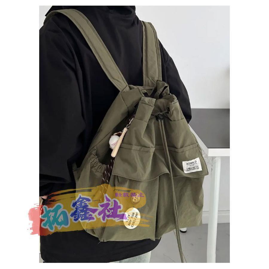 2way リュック ショルダー 2wayバッグ レディース ショルダーバッグ ナイロン 巾着バッグ トート 肩掛け 肩掛けバッグ 通学バッグ ポケット | ブランド登録なし | 18