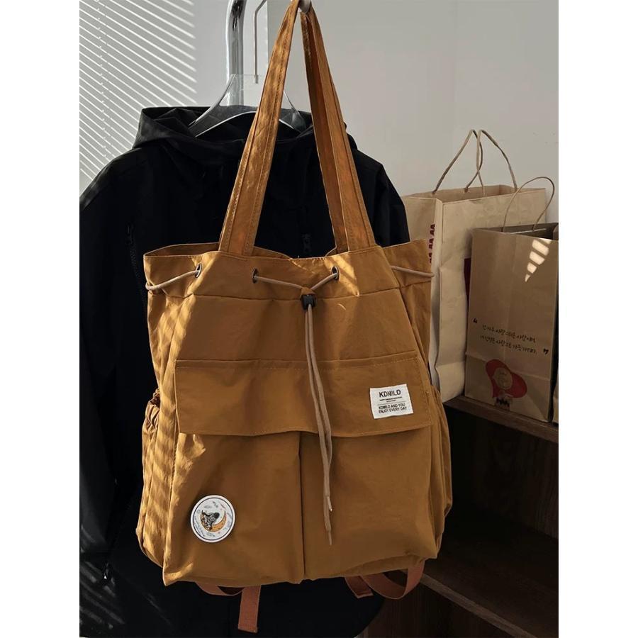 2way リュック ショルダー 2wayバッグ レディース ショルダーバッグ ナイロン 巾着バッグ トート 肩掛け 肩掛けバッグ 通学バッグ ポケット | ブランド登録なし | 03