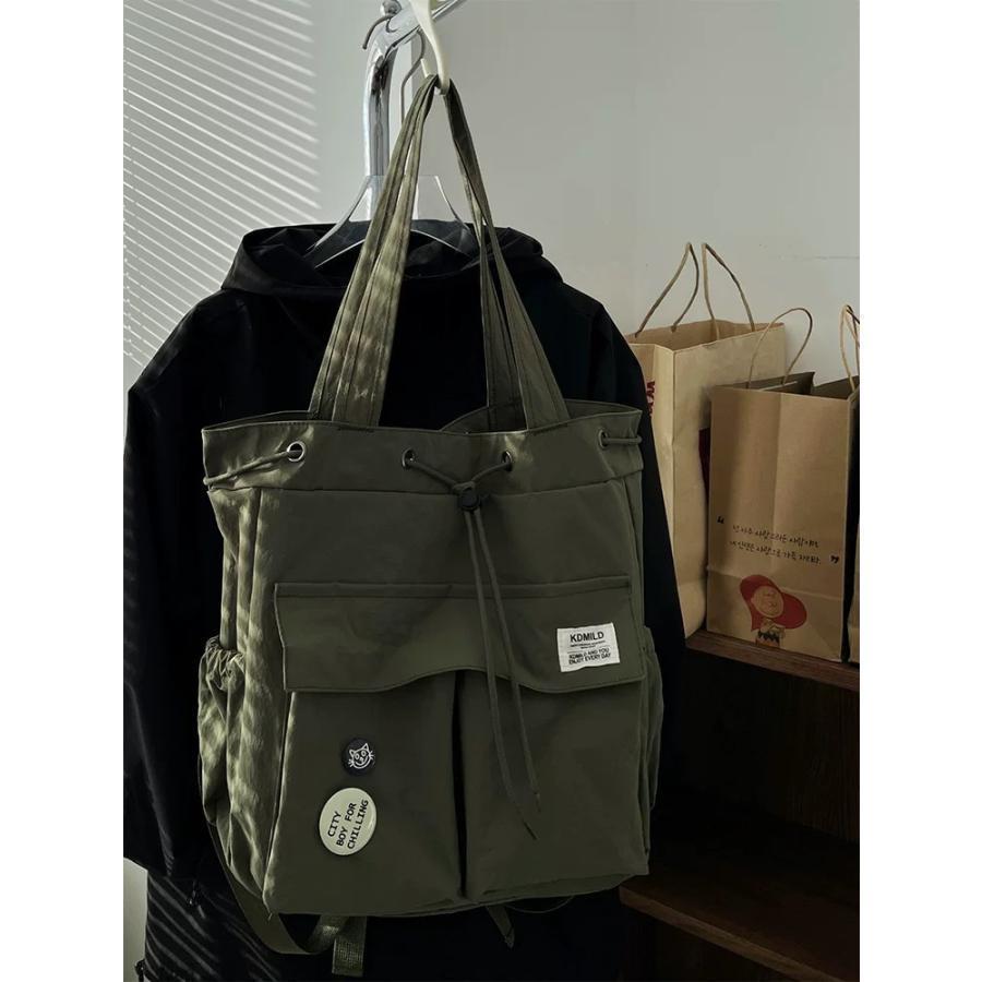 2way リュック ショルダー 2wayバッグ レディース ショルダーバッグ ナイロン 巾着バッグ トート 肩掛け 肩掛けバッグ 通学バッグ ポケット | ブランド登録なし | 06