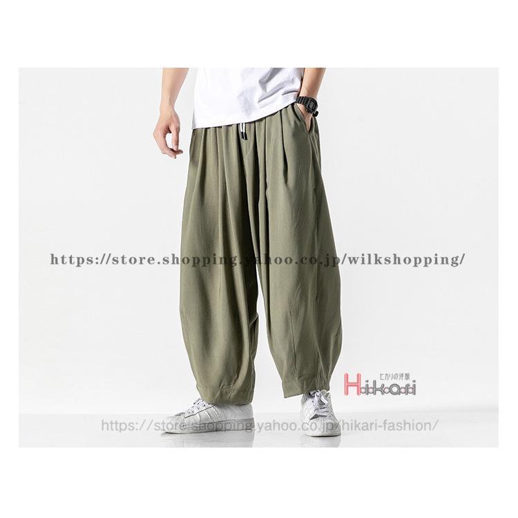 サルエルパンツ メンズ ワイドパンツ エスニック バルーンパンツ 太め ビッグシルエット ストリート系 ダンス レディース 父の日 | ブランド登録なし | 17