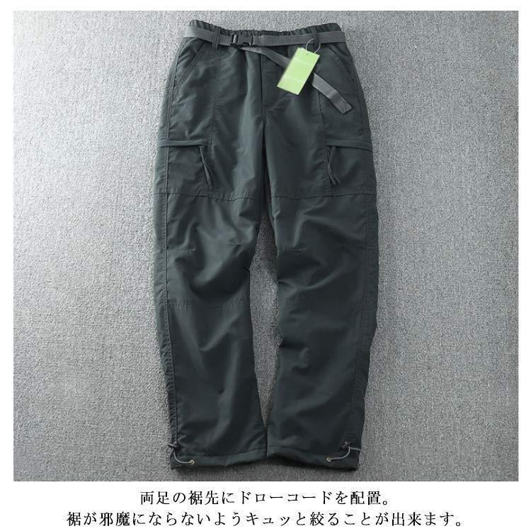 裏起毛 裏ボア 長ズボン 防寒パンツ 極暖 ゴルフ カーゴパンツ メンズ アウトドア パンツ 冬 防水 防風 保温 ゆったり 厚手 イージーパンツ ジ | ブランド登録なし | 11