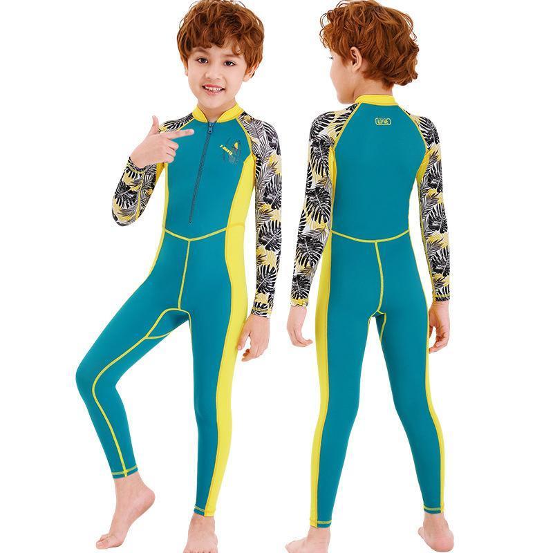ウェットスーツ キッズ 潜水服 子供 女の子/ 男の子 ダイビング用海水浴 温泉 スイミ 高吸水発散耐久性 保温性 UVカット 日焼け防止 | ブランド登録なし | 01