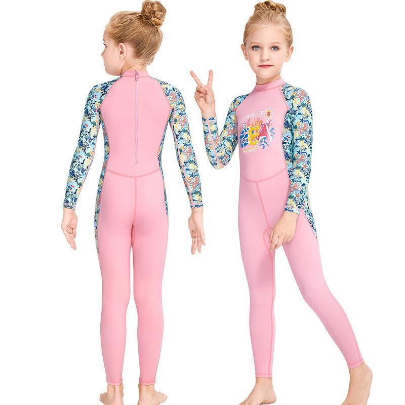 ウェットスーツ キッズ 潜水服 子供 女の子/ 男の子 ダイビング用海水浴 温泉 スイミ 高吸水発散耐久性 保温性 UVカット 日焼け防止 | ブランド登録なし | 02