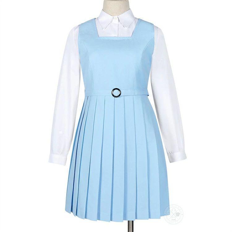 ジャンパースカート 制服風 JKプリーツ 膝丈 2点セット ピークル ベルト付きで学生服風に整う フォーマルにも普段にも | ブランド登録なし | 10