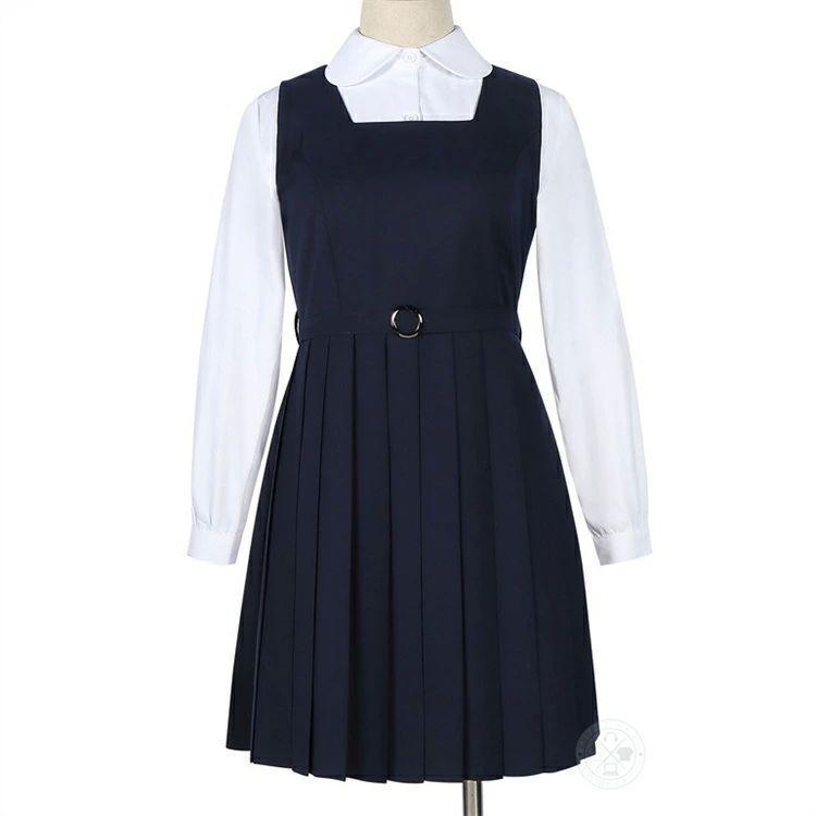 ジャンパースカート 制服風 JKプリーツ 膝丈 2点セット ピークル ベルト付きで学生服風に整う フォーマルにも普段にも | ブランド登録なし | 12