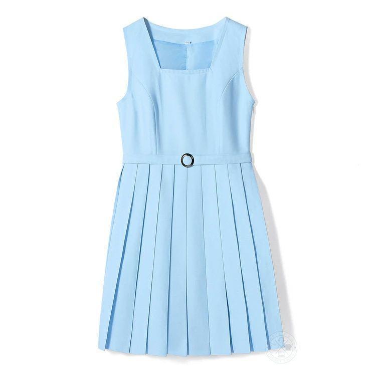 ジャンパースカート 制服風 JKプリーツ 膝丈 2点セット ピークル ベルト付きで学生服風に整う フォーマルにも普段にも | ブランド登録なし | 05