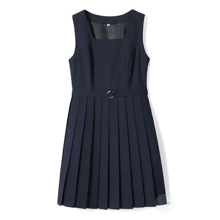 ジャンパースカート 制服風 JKプリーツ 膝丈 2点セット ピークル ベルト付きで学生服風に整う フォーマルにも普段にも | ブランド登録なし | 07